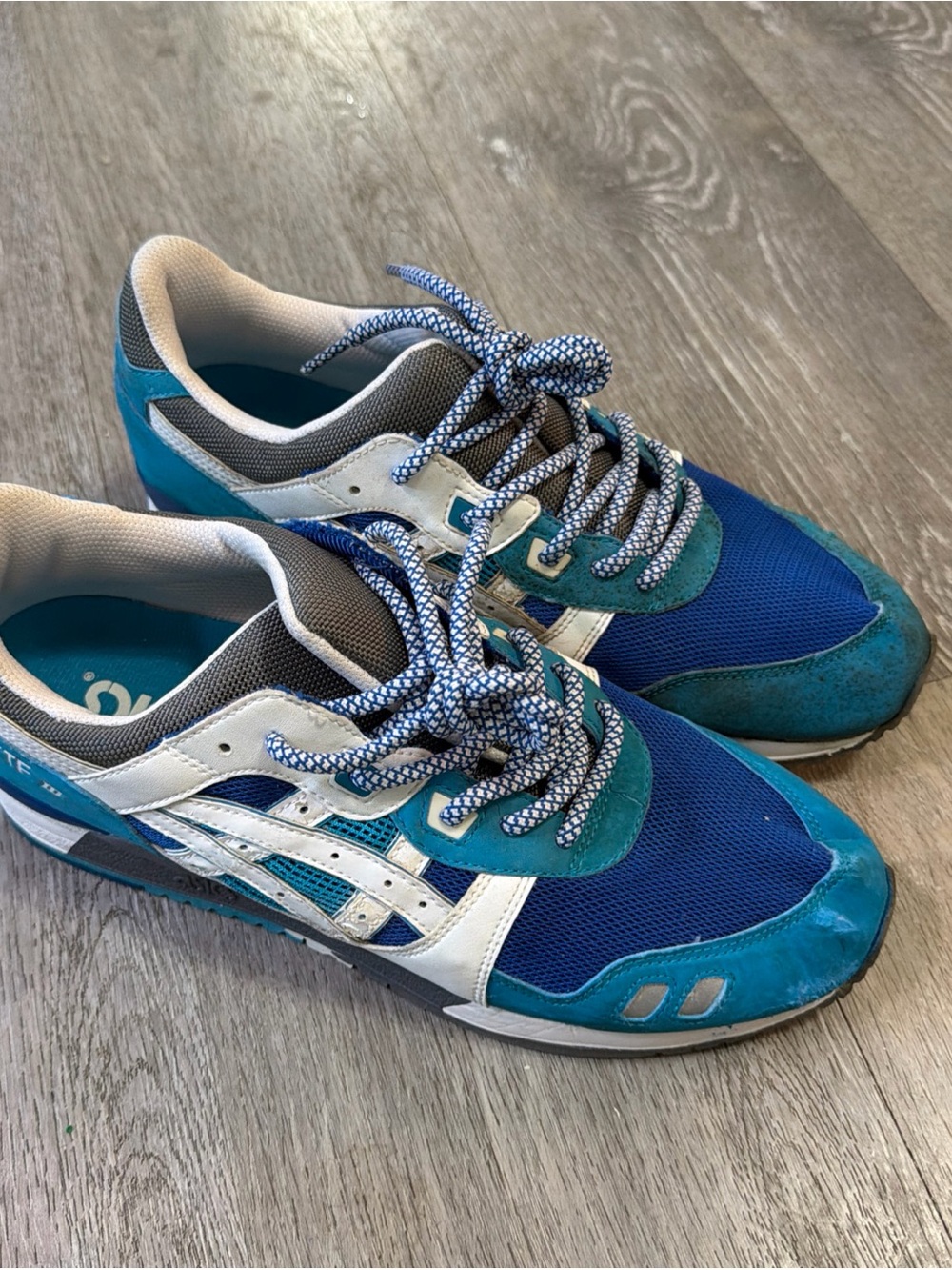 Asics Blue Teal Athletic Shoes